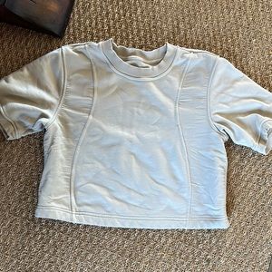 Lululemon beige cropped style sweater top